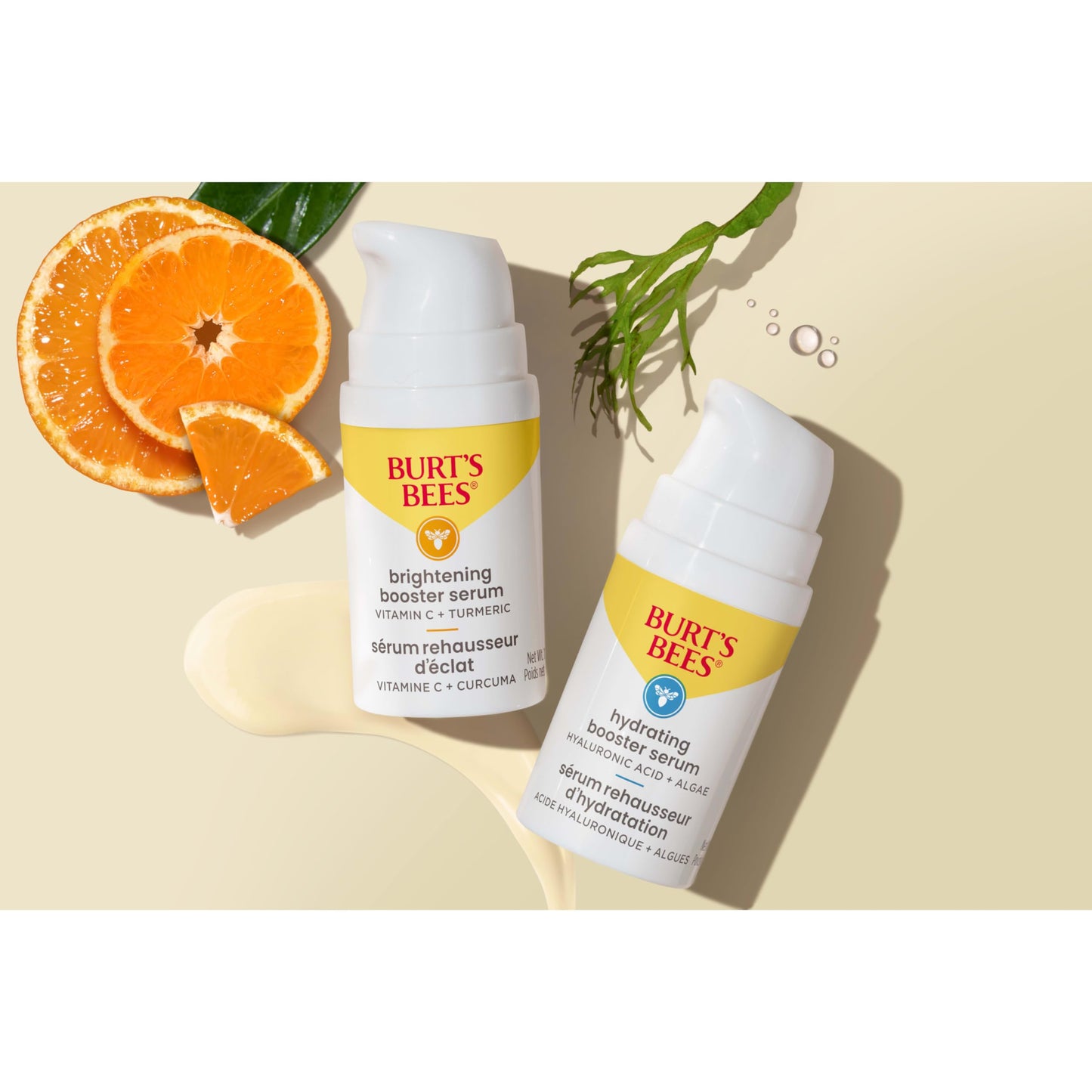 Burt's Bees Vitamin C Turmeric Facial Serum, Brightens Skin & Visibly Reduces Dark Spots, Fine Lines & Wrinkles, Naturally Hydrating, Lightweight - Brightening Booster (1 oz)