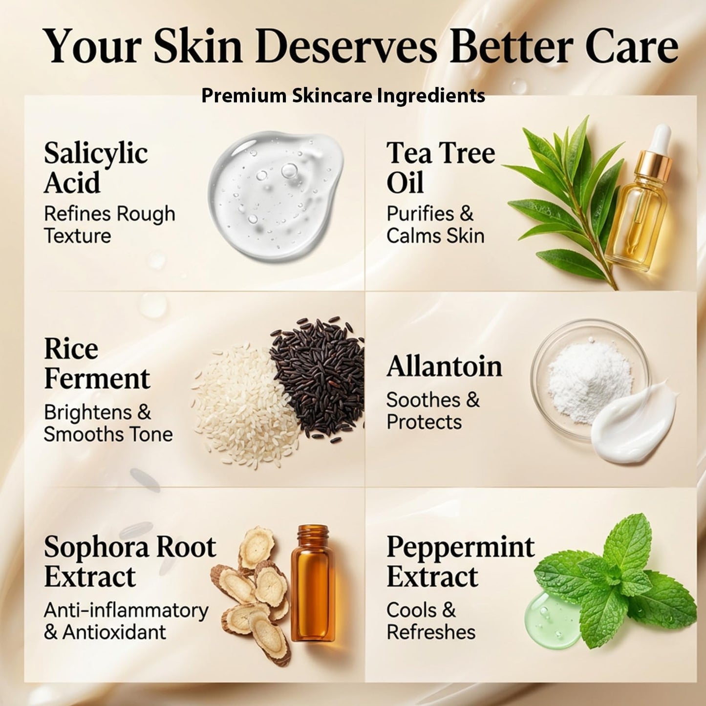 Callmynm Dual-Action Renewal Cream, Natural Black & White Rice Soothing Repair Cream, Hydrating Body Serum for Smoother-Looking Skin, Daily Nourishing Care for All Skin Types