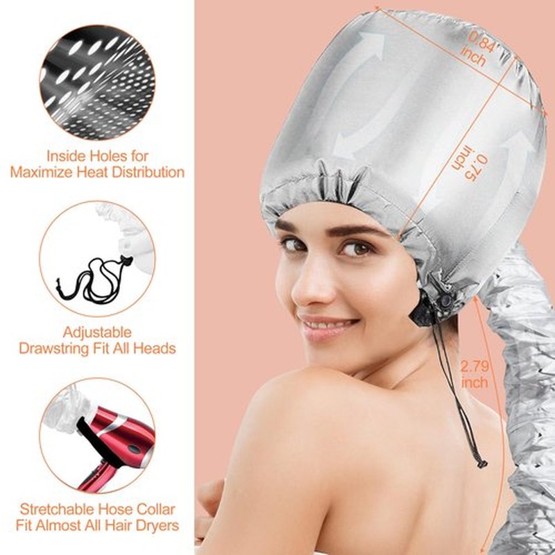 xnicx 42 pcs 7" Flexi Rods,Hair Curlers Rollers Flexible Curling Rods,Heatless Bendy Foam Hair Curls for Long,Medium,Short Hair to Sleep in,with Hair Dryer Bonnet for Quick Shaping(Silvery)