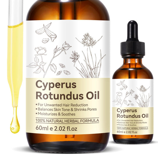 CFXYHNOX Cyperus Rotundus Oil for Hair Removal, 100% Pure Natural Oil for Skin & Hair Care, Supports Skin Moisture, Suitable for All Skin Types 1Pack