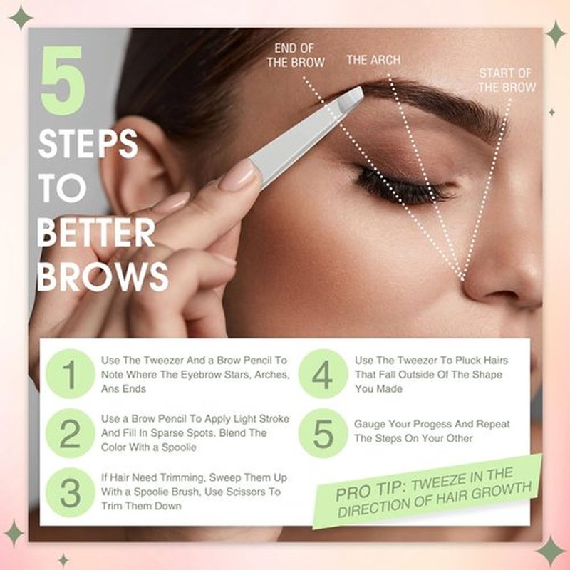 12 Pieces Eyebrow Tweezers Stainless Steel Slant Tip Tweezers Facial Hair Eyebrow Precision Tweezers for Men and Women (White)