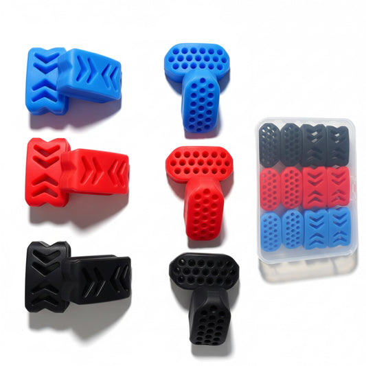 Jaw Exerciser for Men & Women,(12 pcs)2 models 3 Resistance Levels,BPA Free Silicone jawline exerciser,Jaw Trainer for Beginners, Intermediate & Advanced Users (Blue,Red&Black)
