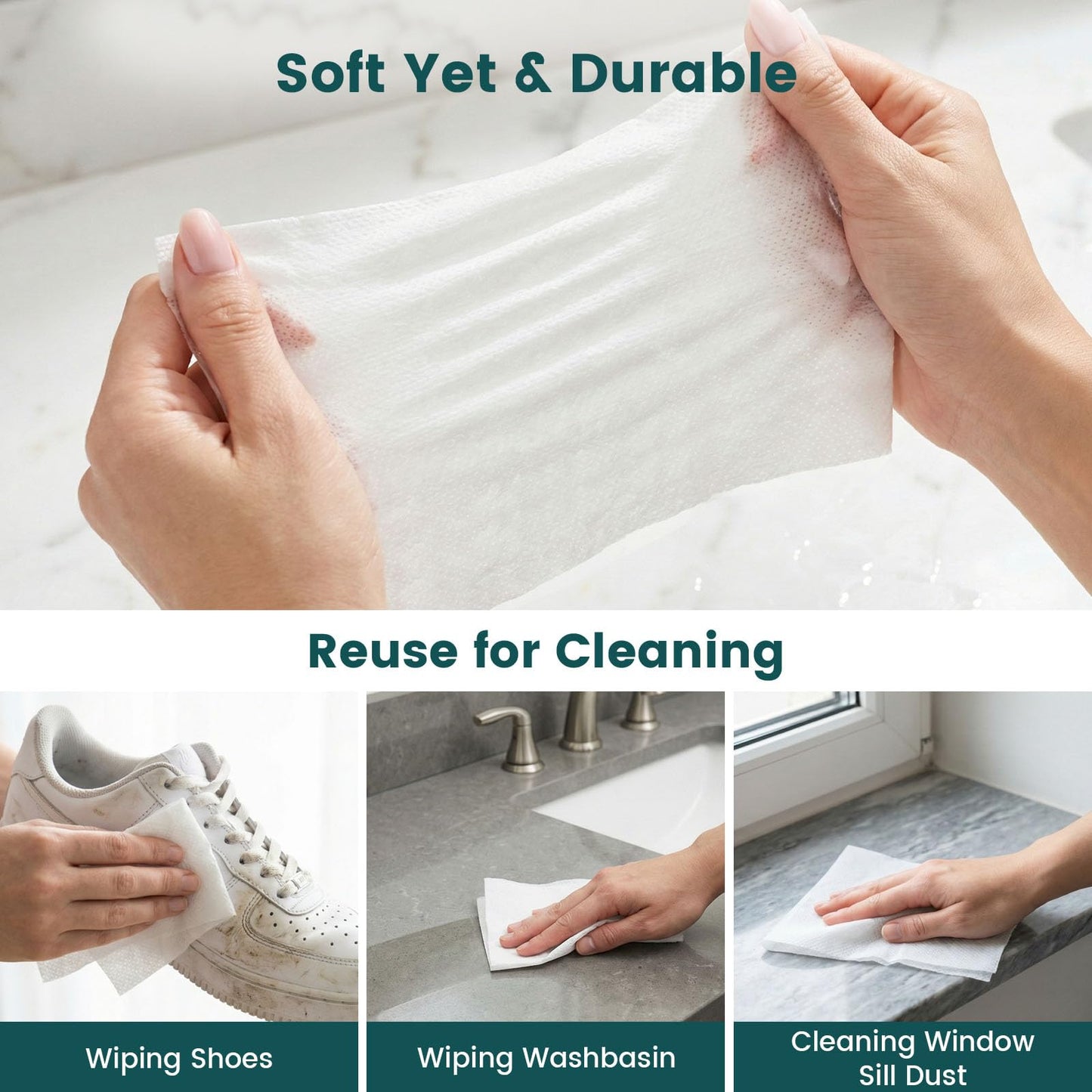 MCPINKY 580 PCS Cotton Compressed Towels, Bulk Disposable Face Towels