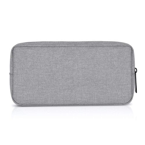 ERCRYSTO Universal Electronics/Accessories Soft Carrying Case Bag, Durable & Light-weight,Suitable for Out-going, Business, Travel and Cosmetics Kit (Big-Gray)