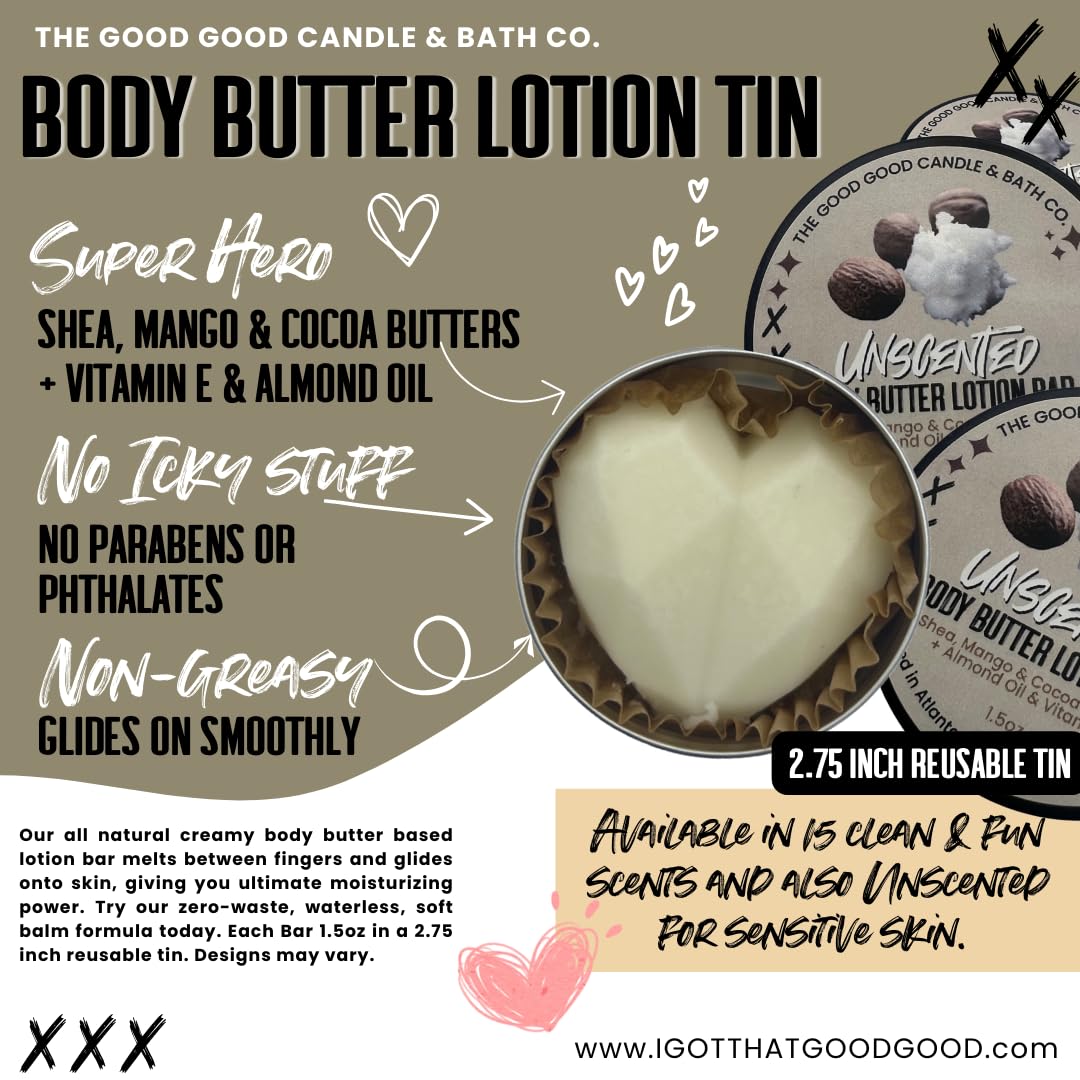 Unscented Shea Butter Lotion Bar