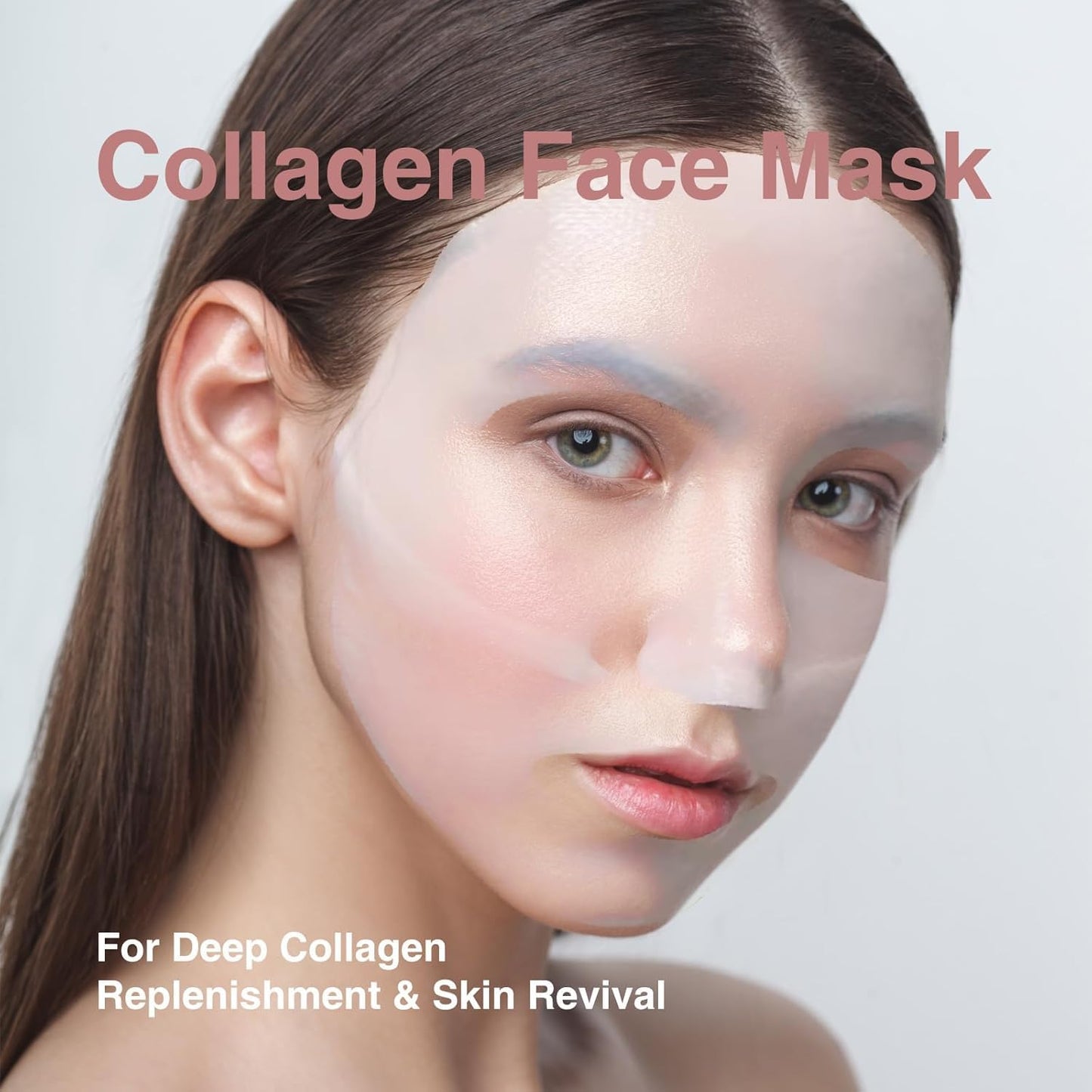 Elixbloom Bio-Collagen Face Mask, Real Deep Hydrating Collagen Overnight Mask, Face Masks Skincare, Facial Sheet Masks for Skin care, Pore Minimizing, Firming, and Moisturizing.