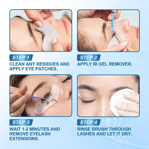 1 Bottle IB Glue Remover Gel Korea Original 15ml Clear Gel Type Debonder Eyelash Removal Adhesive Helper