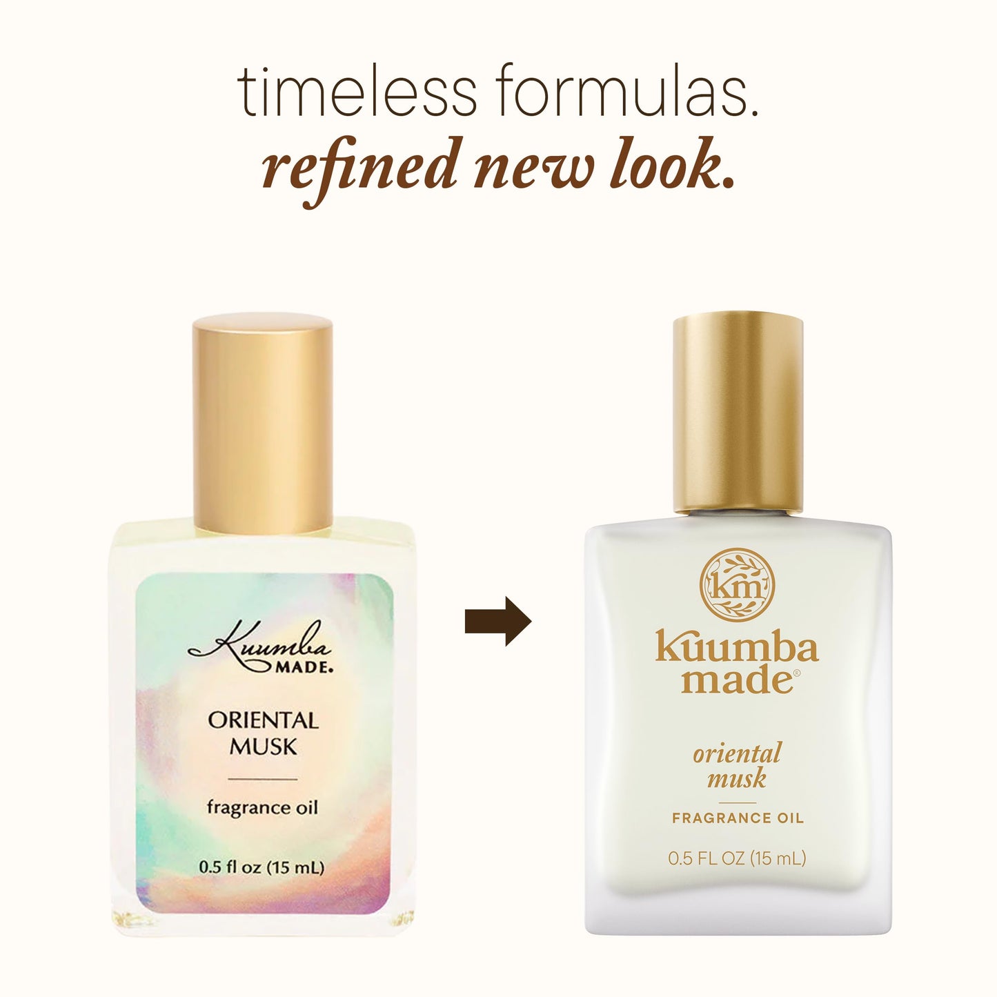 Kuumba Made Oriental Musk Fragrance Oil, Long-Lasting Scented Oil Perfume Roller, Vegan, Alcohol-Free, 0.5 oz