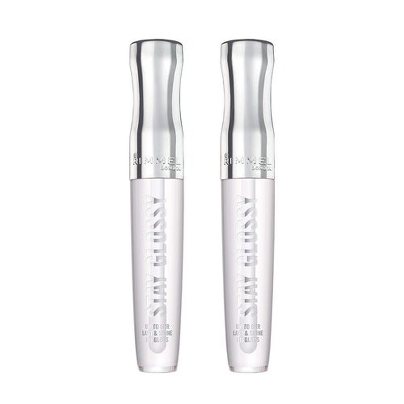Rimmel Stay Glossy 6 Hour Lip Gloss, Seduce Me, 0.18 Fl Oz , 2 Count (Pack of 1)