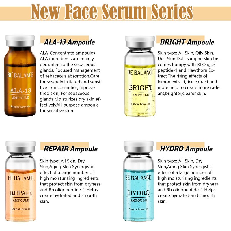 Exosomes Skin Collagen Serum,Hyaluronic Acid Serum propolis,ALA Concentrate ampoules For Anti-Aging, Microneedling, Skin-Firming Focused management of sebaceous absorption Instant Face and Eye Lift