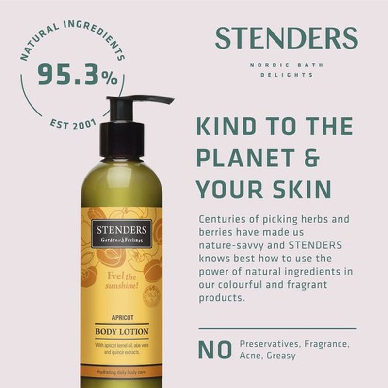 STENDERS Daily Moisturizing Body Lotion with Almond Oil and Glycerin to Nourish Sensitive Skin