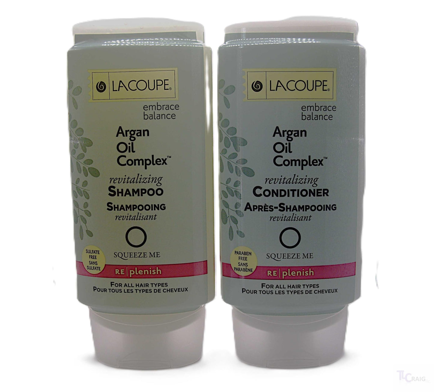 LACOUPE Embrace Balance Argon Oil Complex Revitalizing Shampoo and Conditioner