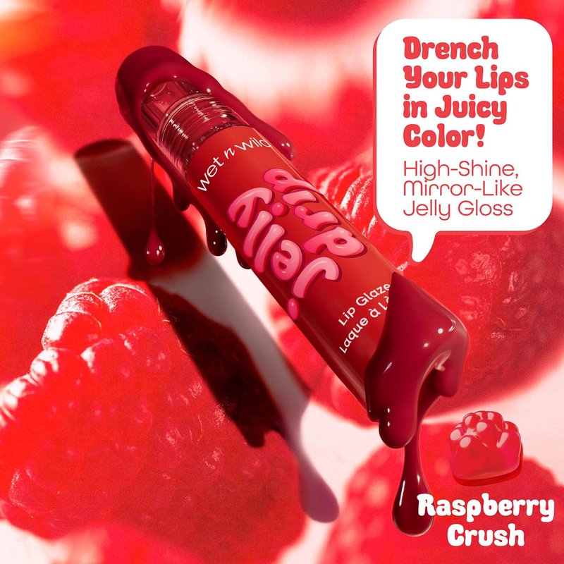 Wet n Wild Jelly Drip Lip Glaze - Hydrating Lip Gloss for Luscious Shine | 0.2 oz