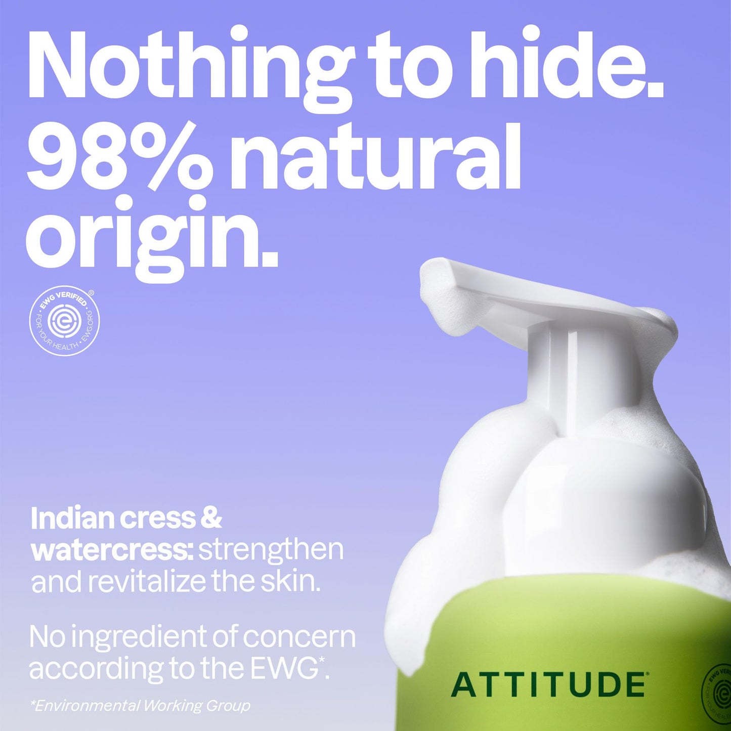 ATTITUDE Foaming Hand Soap, EWG Verified, Plant and Mineral-Based Ingredients, Vegan and Cruelty-free Personal Care Products, Pear & Amber, 10 Fl Oz (Pack of 3)