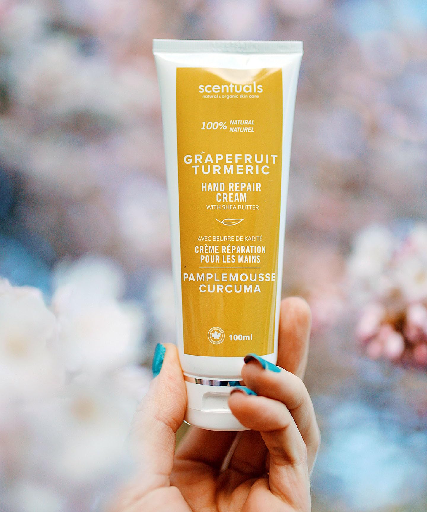 Scentuals Hand Cream Set of 2, with Shea Butter, Cocoa Butter, Argan & Almond oil, Moisturizing Dry Hands. Coconut Cocoa Butter + Grapefruit Turmeric | 100ml (3.4fl.oz) x 2.