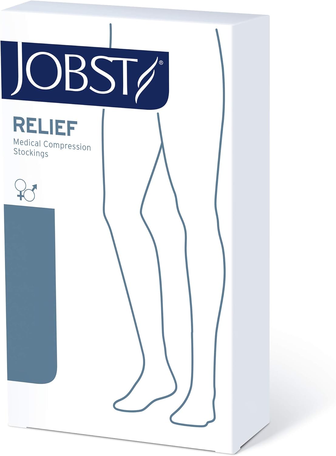 JOBST Relief Knee High Compression Socks 20-30mmHg - Comfortable Unisex Closed Toe