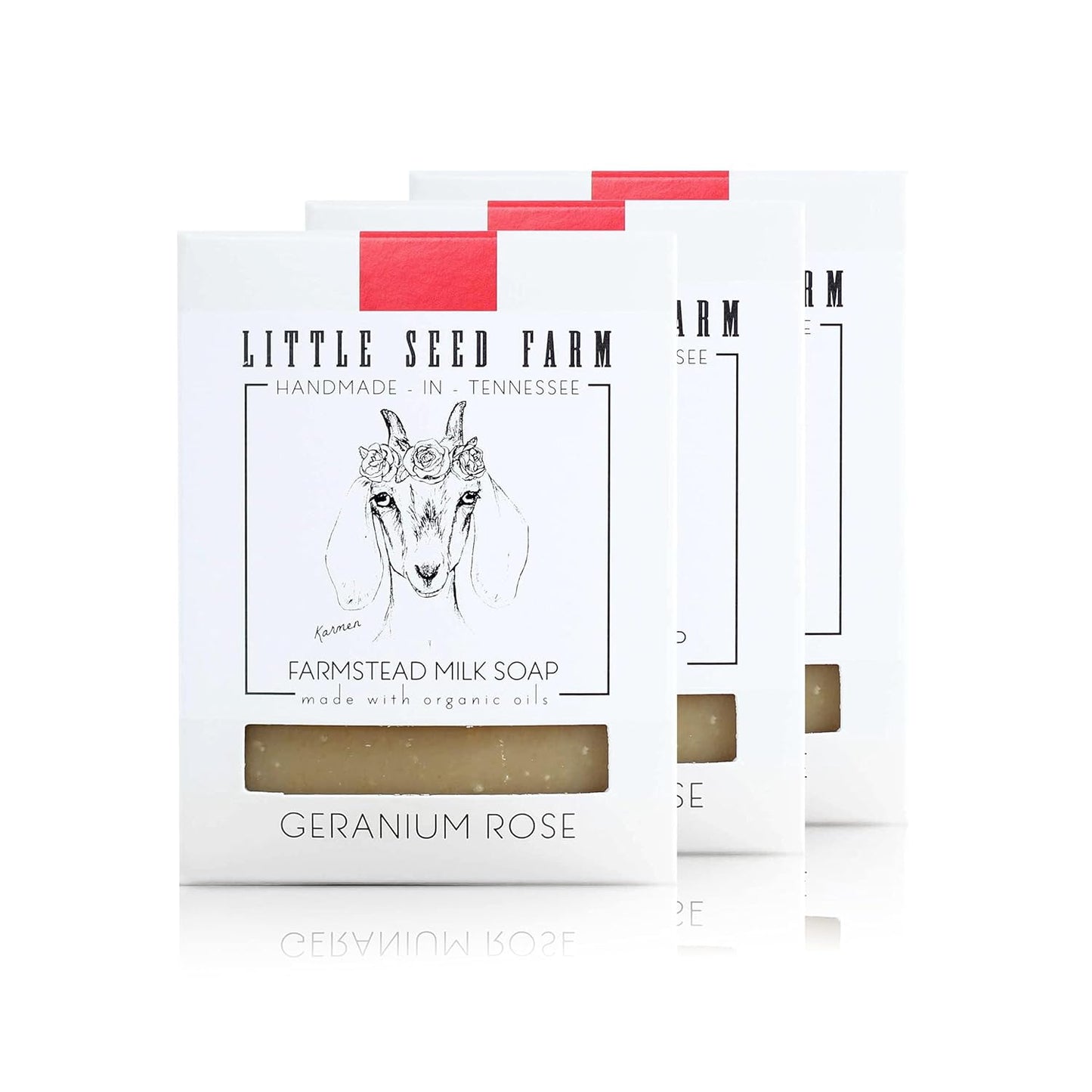 Little Seed Farm Organic Goat’s Milk Soap – 3 Pack of Rosemary Mint Exfoliating Body Bars – Natural, Handmade, Cruelty Free – Energizing and Toning Scrub – Suitable for Sensitive Skin, Net Wt. 4.75oz