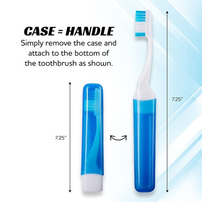 Travel Toothbrushes Firm, Mini Toothbrush with Toothbrush Cover, Camping Toothbrush, Travel Size Toothbrush with Toothbrush Case Portable Toothbrush, Adults Travel Toothbrush Kit (25 Pack Medium)