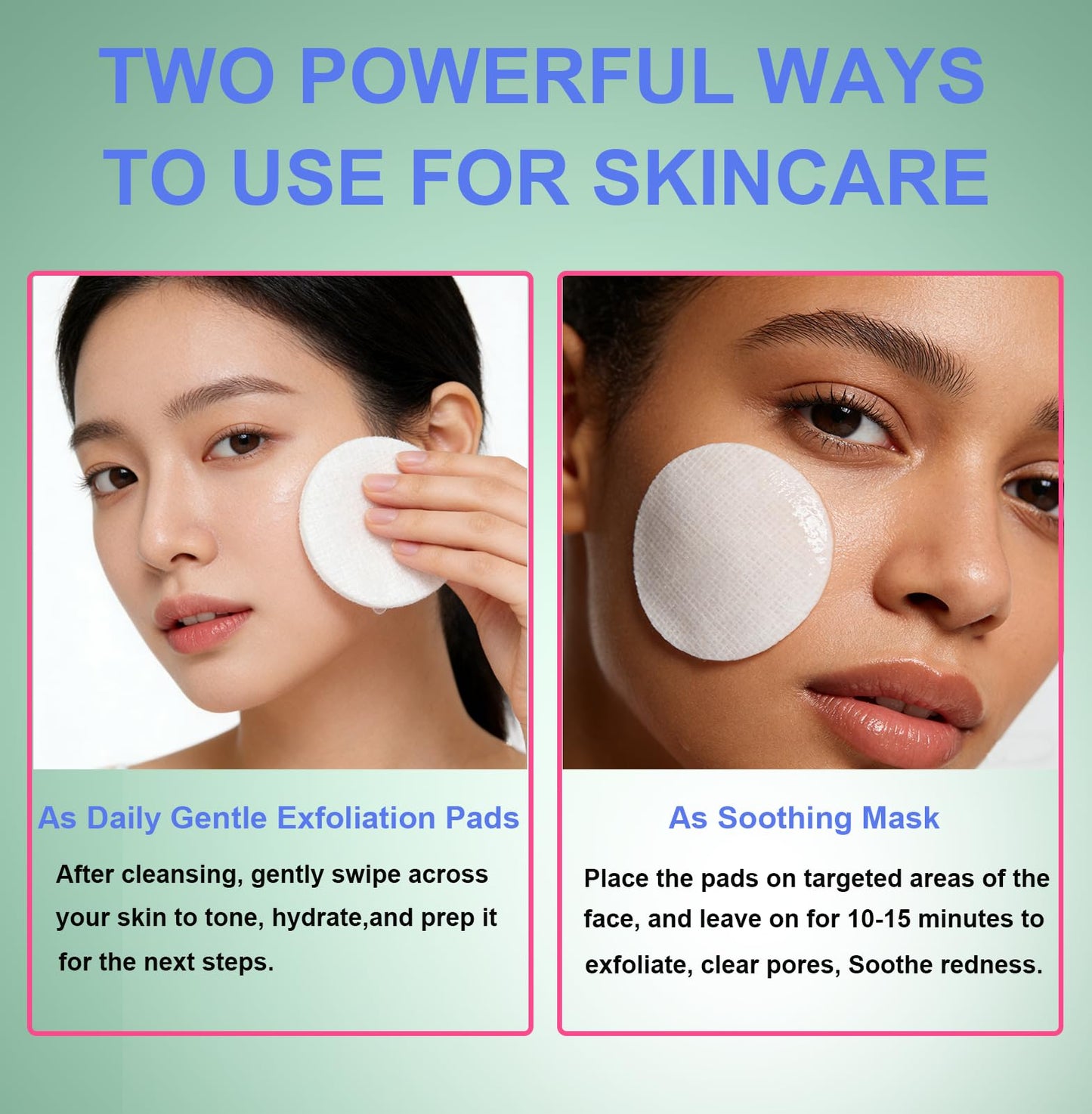 Madecassoside Toner Pads, Mild Exfoliating Pads, Calming Blemish Face Pad -Centella, Niacinamide, BHA Salicylic Acid for Soothe, Uneven Skin Tone, Dark Spots, Skincare 125 Pad Mothers Day Gifts