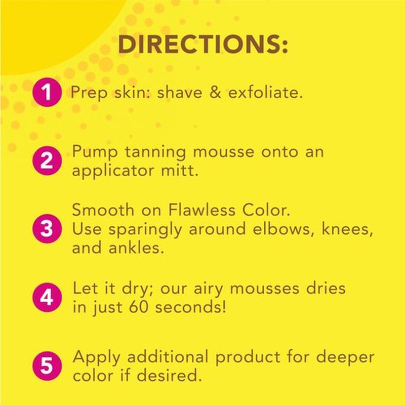 Jergens Self Tanner, Natural Glow Instant Sun, Sunless Tanning Mousse, Quick Self Tanner Foam, Ultra Deep Brozne, 6 Oz, Pack of 2