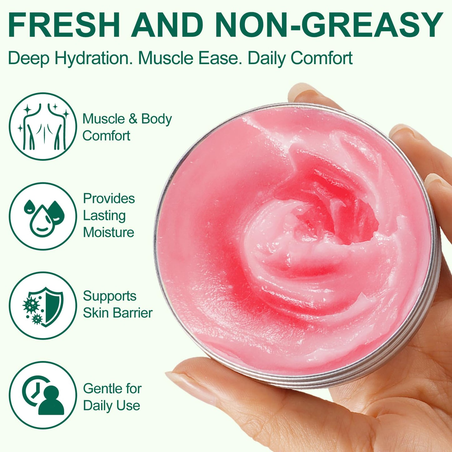 Miracle Balm - Arnica & Calendula Muscle Rub for Back, Neck, Shoulders - Non-Greasy & Fragrance-Free Body Massage Cream for Joint Comfort, Sore Muscle Relaxation & Daily Skin Care - 1 OZ (30G)