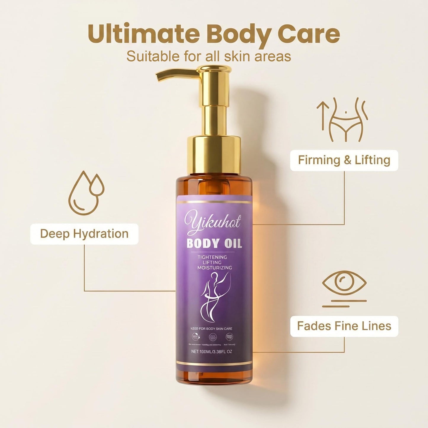 Yikuhot Firming body oil for Women,3.4 FL OZ