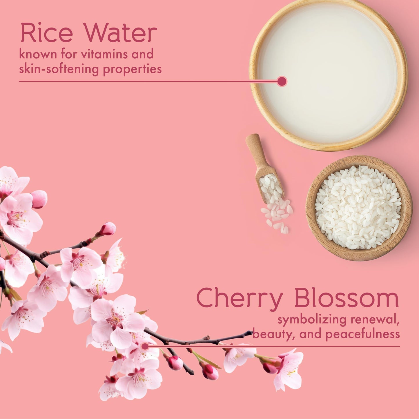 Tesori d’Oriente Ikigai Hair & Body Mist for Women & Men, 6.7 fl oz, Lightweight Floral Scent with Cherry Blossom & Rice Water, Refreshing, Layerable Fragrance for Skin & Hair