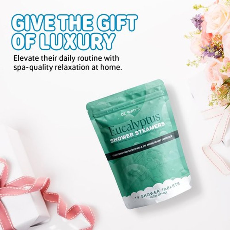 Shower Steamer - 5 Different scents - 14 Tablets per Package (Eucalyptus)
