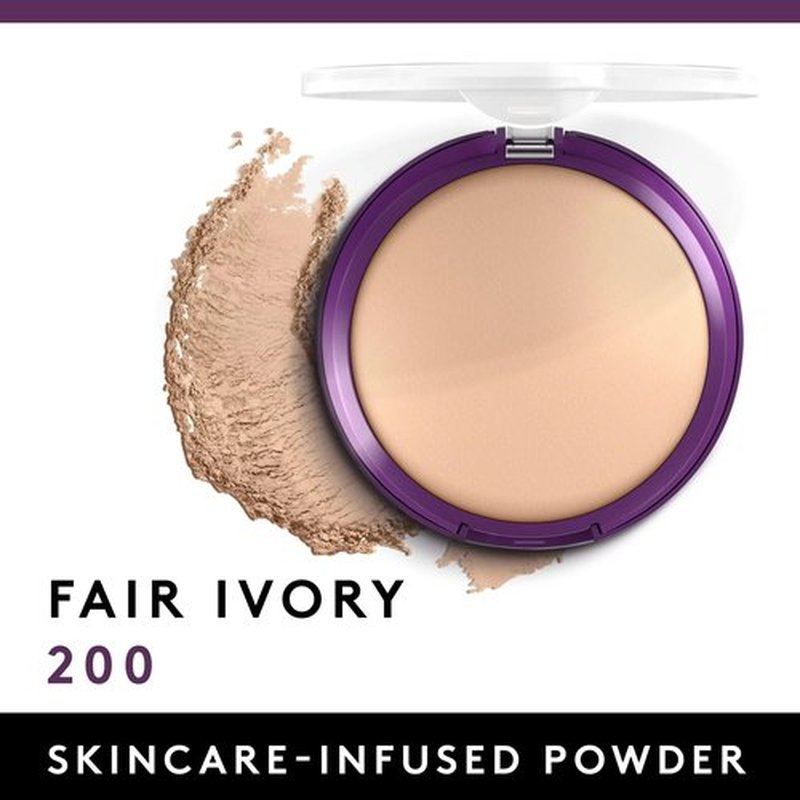 Covergirl + Olay Simply Ageless 3-in-1 Liquid Foundation, Creamy Natural & Simply Ageless Instant Wrinkle Blurring Pressed Powder, Fair Ivory, 0.39 Ounce