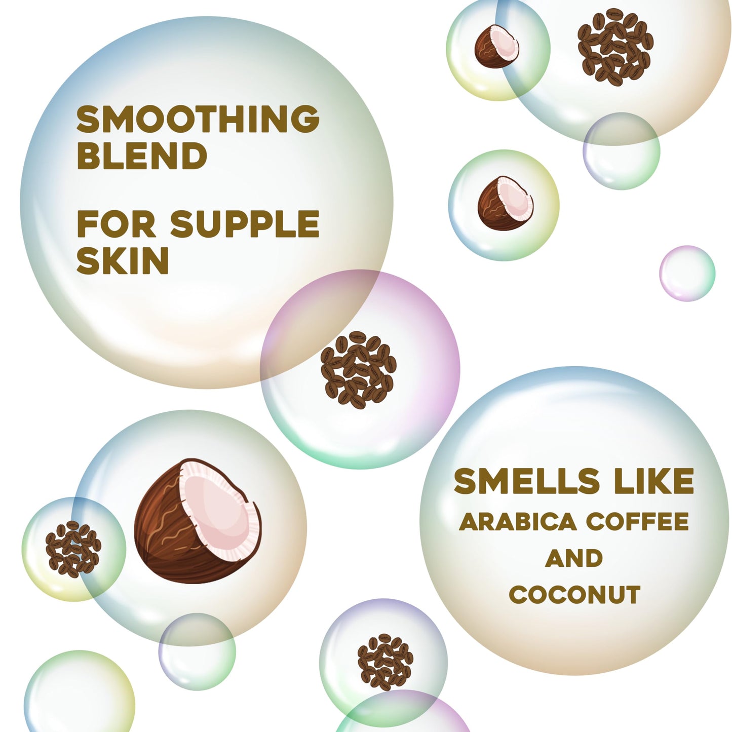 OGX Smoothing + Coconut Coffee Exfoliating Body Scrub with Arabica Coffee & Coconut Oil, Moisturizing Body Wash for Dry Skin, Paraben-Free with Sulfate-Free Surfactants, 19.5 Fl Oz (pack of 3)
