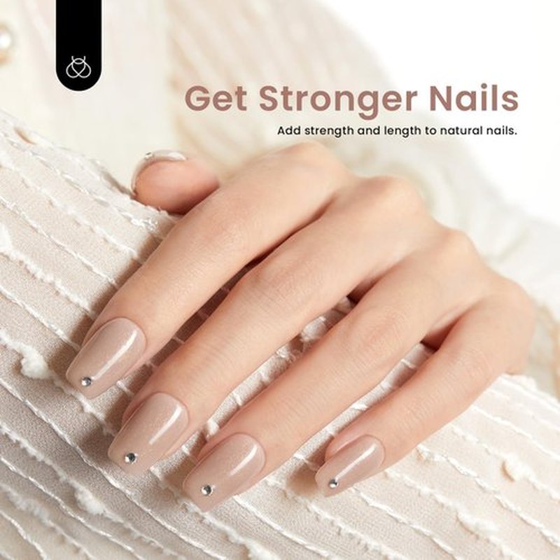 Beetles Builder Gel for Nails, 12 Pcs 8-in-1 Pink Rose Nude Gel Builder for Nails, Beige White Colors Hard Gel Builder Extension Gel, Nail Strengthener Gel, Nail Art Design Fall Gifts for Women