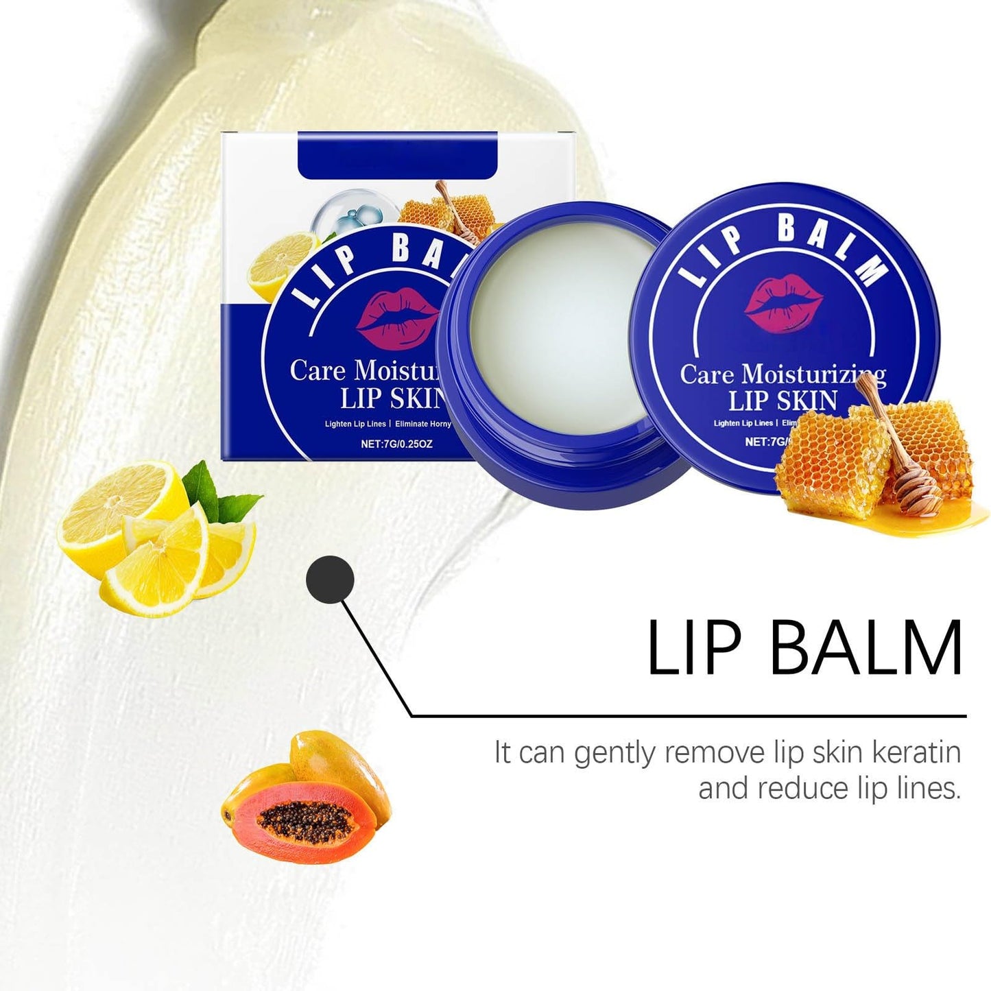 Lip Lightening Balm with SPF - Lip Lightening for Dark Lips, Black Lips Corrector Cream, SPF Lips Sunscreen/Balm/Moisturizer forLips Protection, Softening, Hydration, Repairing (2PCS)