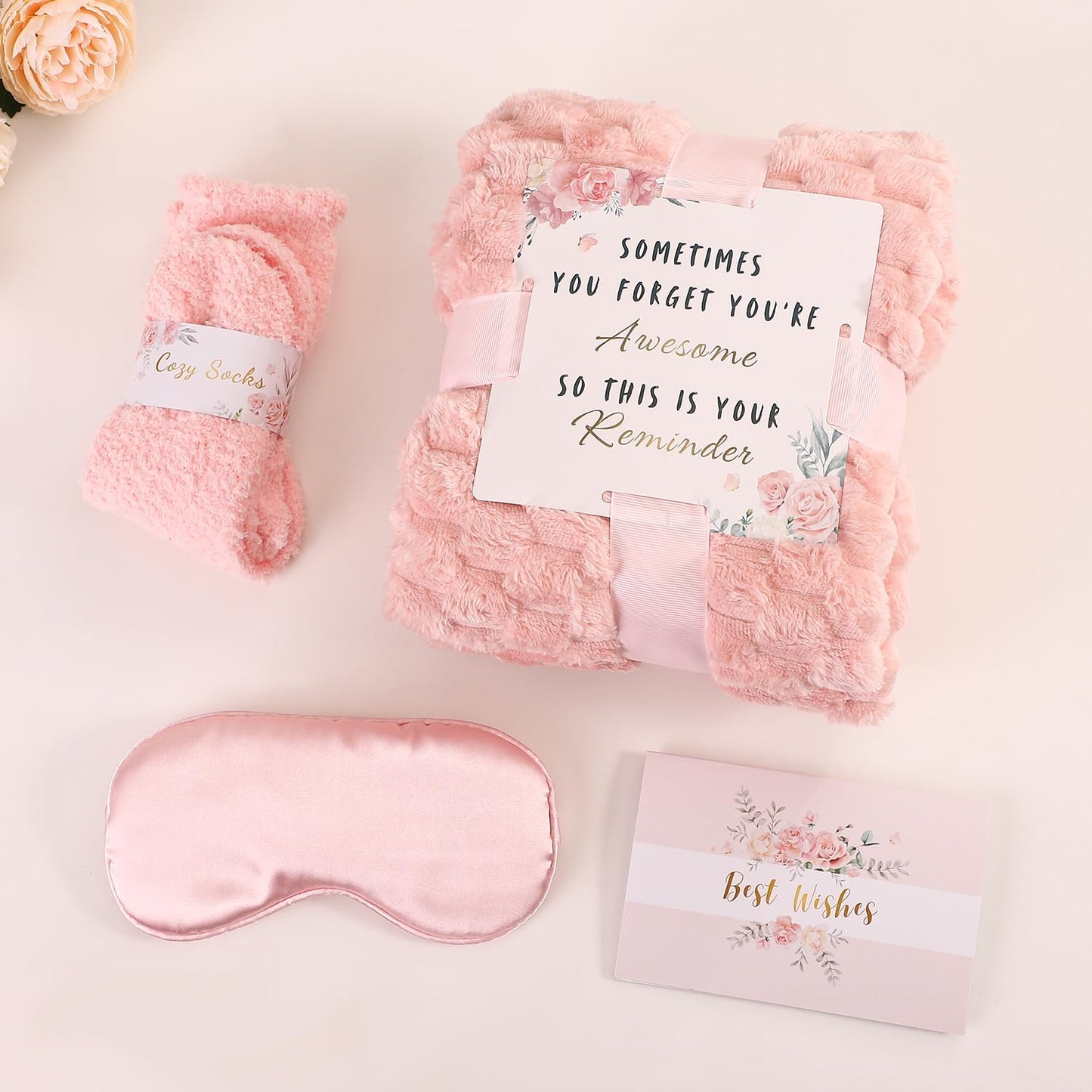 Mothers Day Gifts for Mom, Self Care Get Well Soon Gifts for Women, Relaxing Spa Gifts Basket Care Package Unique Birthday Valentines Galentines Gift for Women Sister Girlfriends