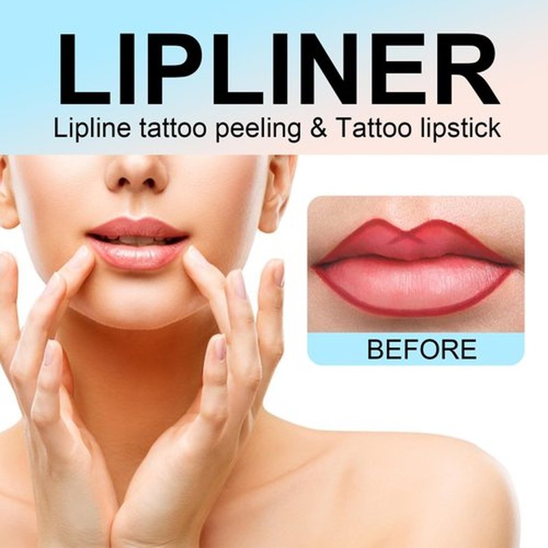 Oplviude Lip Stain, Peel off Lip Stain, Peel off Lip Liner, Peel off Lip Stain Pinked, 3 Colors Peel Lip Liner (2*Dark Brown, 0.17 fl.oz)
