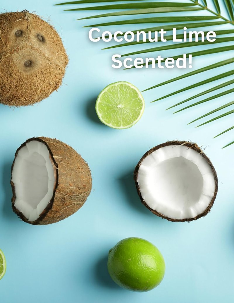 Coconut Lime Body Sugar Scrub - Exfoliating Shea Butter Formula | 4 oz Jars, 2 Pack