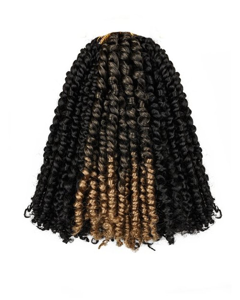 14 Inches 9 Packs Mixed Colors Combo Pack(7 packs 1B+ 2 packs T1B/27),Passion Twist Crochet Hair For Black Women- Pre-twisted Pre Looped Synthetic Braided Hair Extensions(14 Inch-9 Packs,1B+T27)