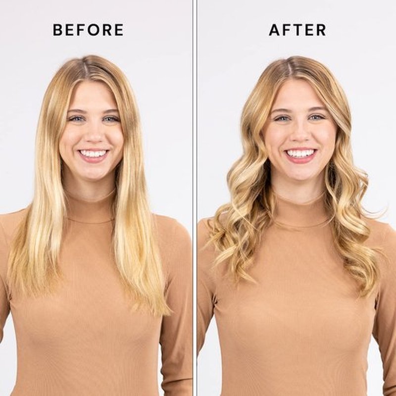 L'ANGE HAIR Le Duo Standard 360° Airflow Styler | 2-in-1 Curling Wand & Titanium Flat Iron Hair Straightener | Professional Hair Curler with Cooling Air Vents | Dual Voltage & Adjustable Temp (Blush)