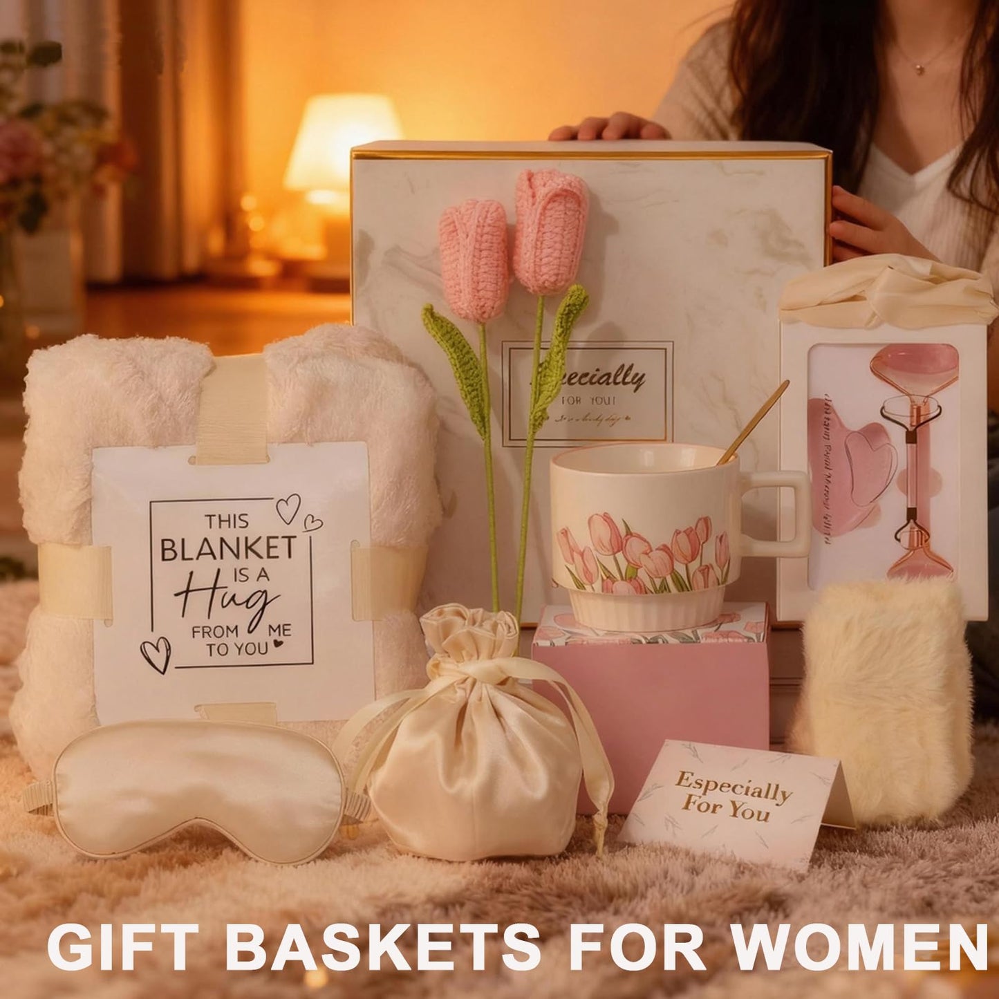 Birthday Gift Boxes for Women, Get Well Soon Gift Basket Gifts for Mom