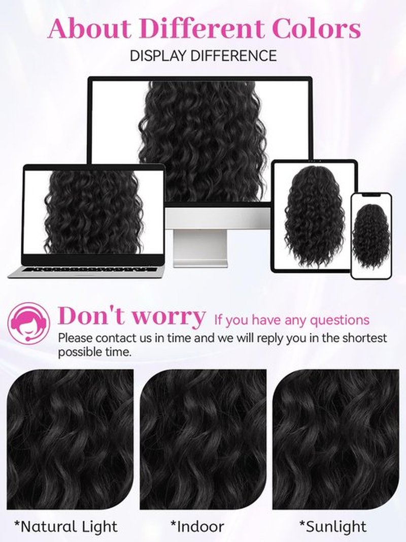 Isaic Ponytail Extension 12 Inch Long Wavy Curly Ponytails Drawstring Ponytail for Black Women Natural Black Pony Tails Hair Extensions Synthetic Hairpiece for Daily Use