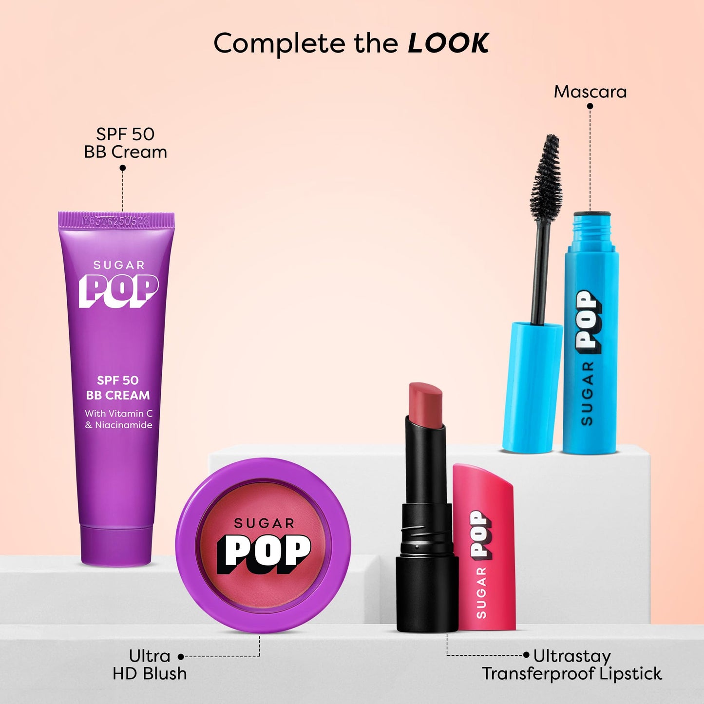 SUGAR POP SPF 50 BB Cream with Vitamin C & Niacinamide | Matte Finish | Lightweight | 30gm