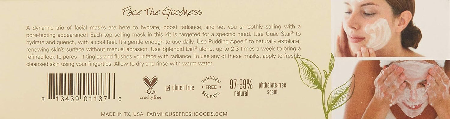 Quick Recovery Face Mask Sampler Set - FarmHouse Fresh, 3 Count for Radiant Skin