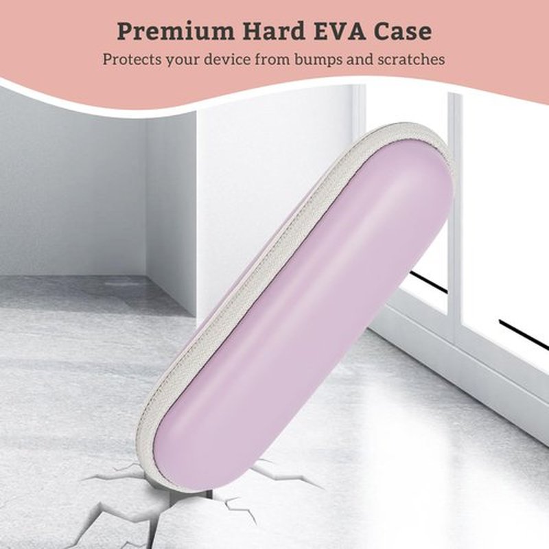 ProCase Hard Travel Case for SolaWave 4-in-1 Facial Wand, EVA Protective Case for Radiant Renewal Wand, Women Face Skincare Wand Storage Room for USB Cable Charger -Purple