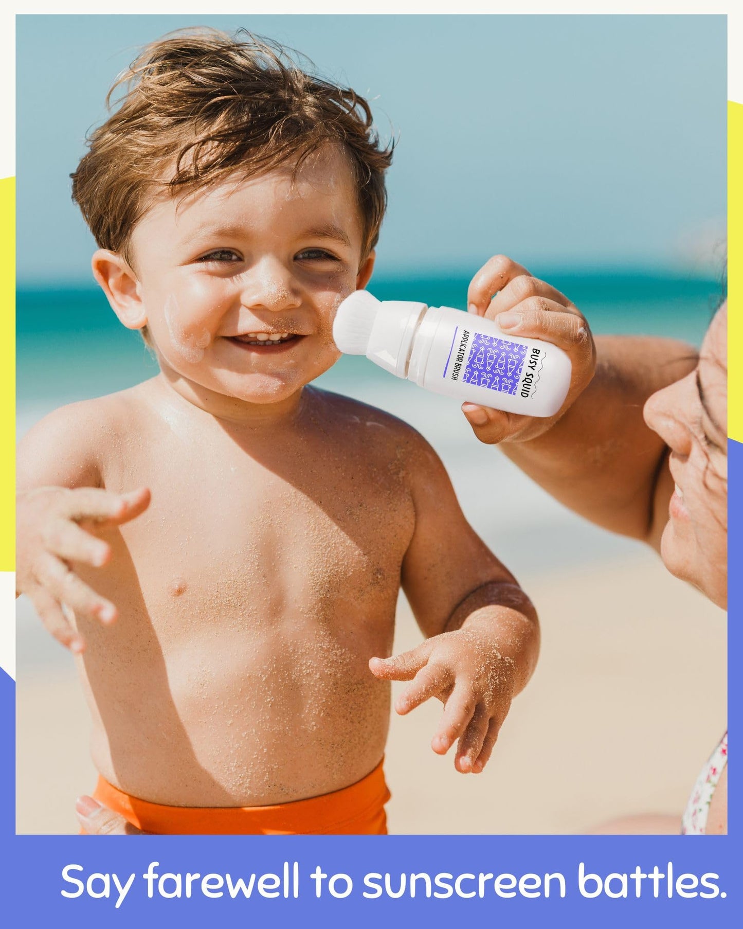 Set of 2 Refillable Sunscreen Brush for Face – 2 oz Travel Applicator for Liquid SPF – Mess-Free Reapplication for Kids & Adults – Perfect for Beach, School & Sports