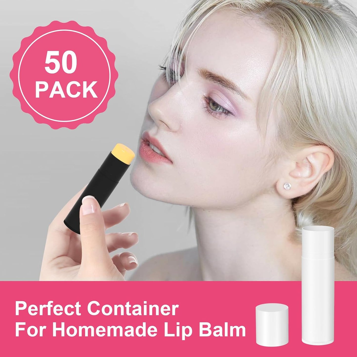 DIY Lip Balm Filling Tray - Pink Spatula Set for Easy Lip Balm Making | 1 Pack