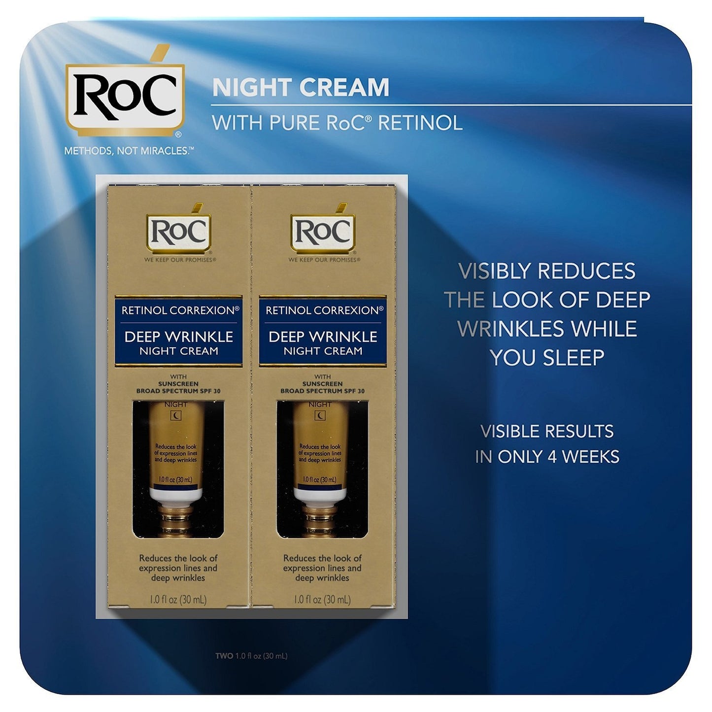 RoC Retinol Correxion Deep Wrinkle Night Cream 1.0 fl oz (30 ml)