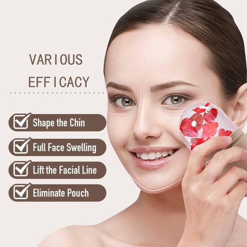 KOGITI Ice Mold for Face, Ice Roller for Face & Eye, Beauty Facial Ice Rollers Ice Holder Mold Face Puffiness Relief Massage Skin Care Tools, Ice Facial Cube (Brush-Coffee)