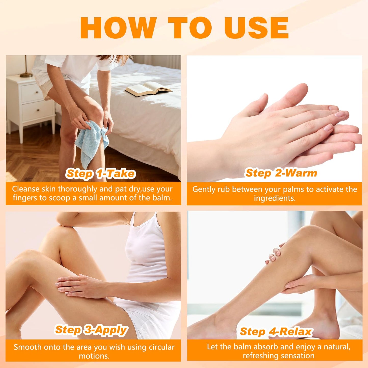 2PCS Nerve Relief Balm for Neuropathy, Natural Joint Care Soothing Massage Cream with Magnesium and Menthol