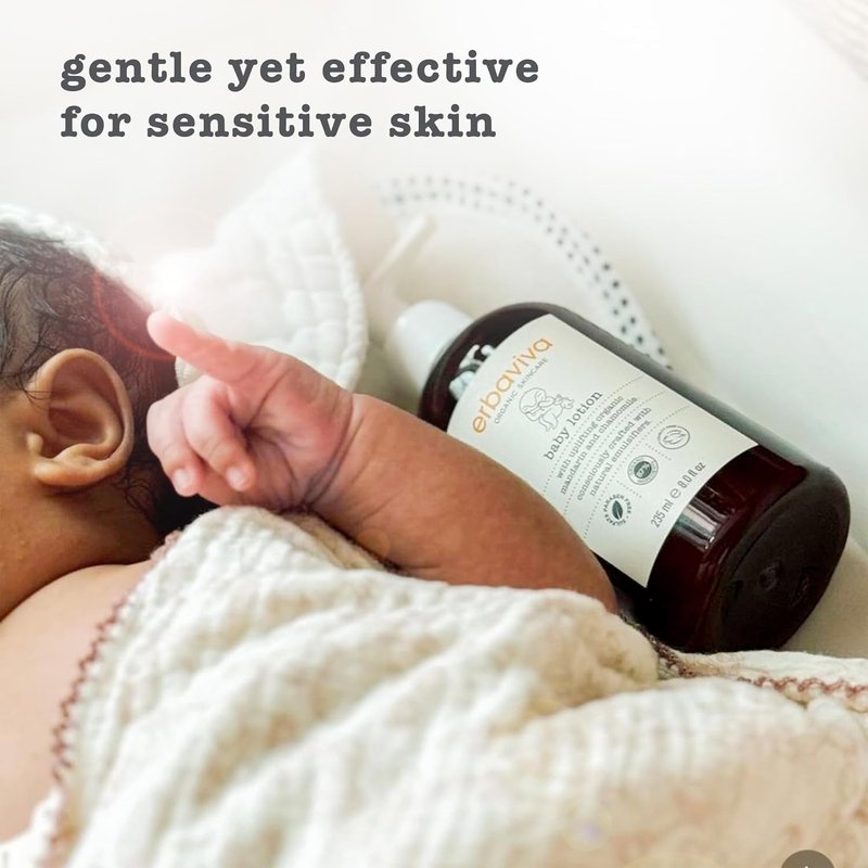 Organic Baby Lotion - Natural Moisturizer for Sensitive Skin | 8 Fl Oz