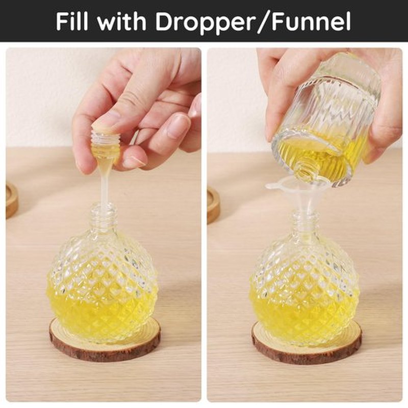 Segbeauty Perfume Refill Tool Kit, 8pcs Plastic Clear Perfume Dispenser Transfer Tool Set, Perfume Funnel Cosmetic Dispenser Pump Transfer Tool for Travel Refillable Perfume Atomizer Refill Tool