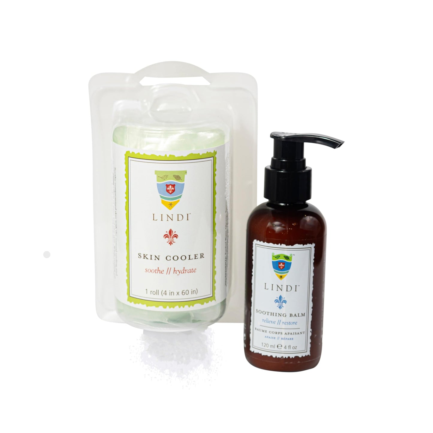 LINDI SKIN Essential Radiation Skincare Collection That Includes Cooler Roll and Soothing Balm - Reduce Facial Rash, Redness, and Itching - Relieves Painful Effects of Radiation Burn - Allergy Tested